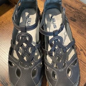 Jamba eyelet memory foam casual sandals shoes size 8.5